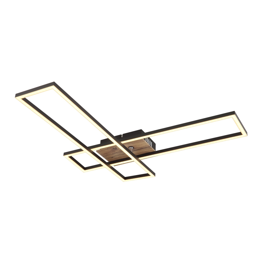 Globo - LED-kattovalaisin LED/30W/230V 3000K 60x80 cm musta