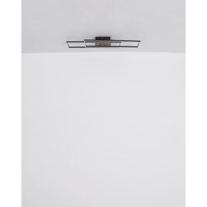 Globo - LED-kattovalaisin LED/30W/230V 3000K 60x80 cm musta