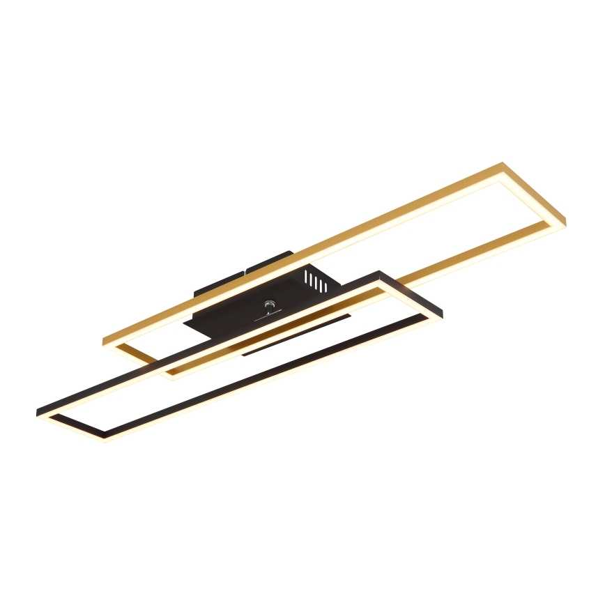 Globo - LED-kattovalaisin LED/30W/230V 3000K 60x80 cm musta/kulta