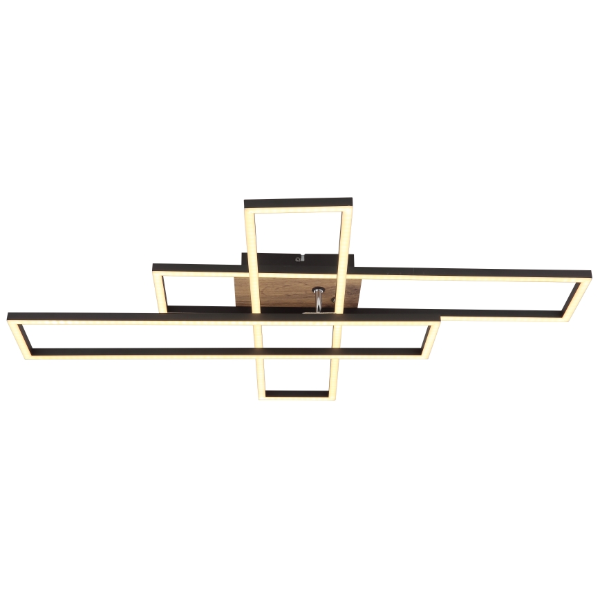 Globo - LED-kattovalaisin LED/40W/230V 3000K 60x80 cm musta