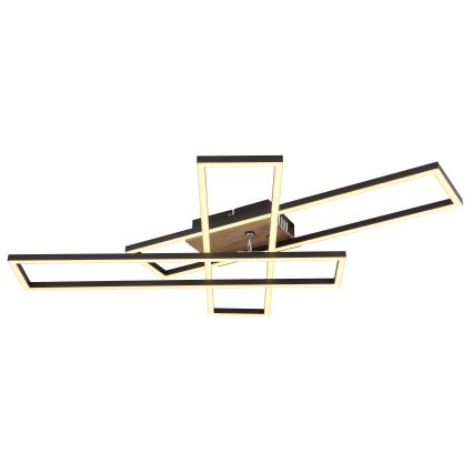 Globo - LED-kattovalaisin LED/40W/230V 3000K 60x80 cm musta