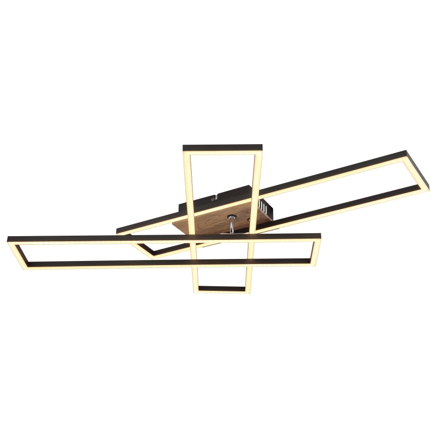 Globo - LED-kattovalaisin LED/40W/230V 3000K 60x80 cm musta