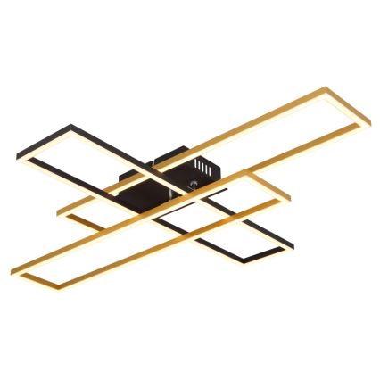 Globo - LED-kattovalaisin LED/40W/230V 3000K 60x80 cm musta/kulta