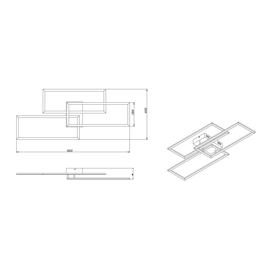 Globo - Himmennettävä LED-kattovalaisin LED/58W/230V 2700-6500K Wi-Fi Tuya + kauko-ohjaus