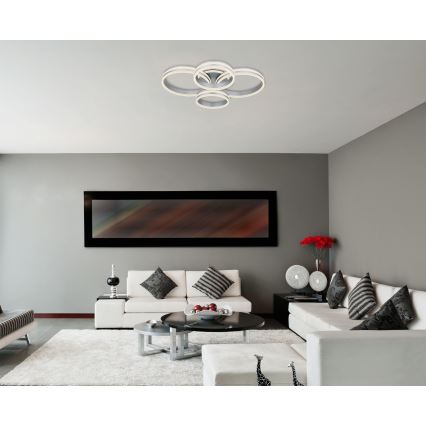 Globo - LED himmennettävä kattovalaisin LED/90W/230V 2700-6000K 68x85 cm + kaukosäädin