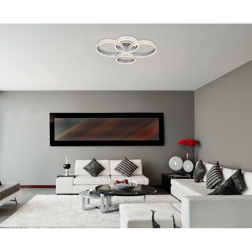 Globo - LED himmennettävä kattovalaisin LED/90W/230V 2700-6000K 68x85 cm + kaukosäädin