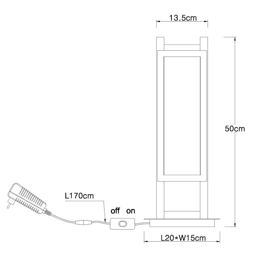 Globo - LED-pöytävalaisin LED/20W/230V