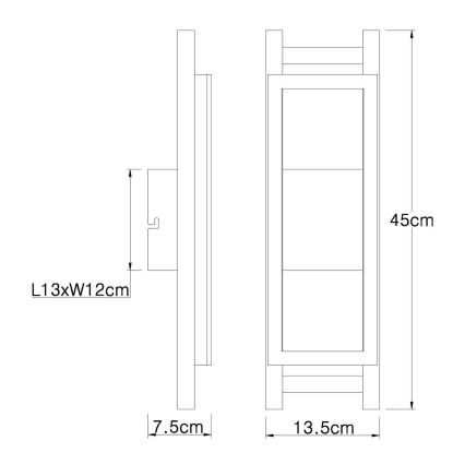Globo - LED-seinävalaisin LED/10W/230V