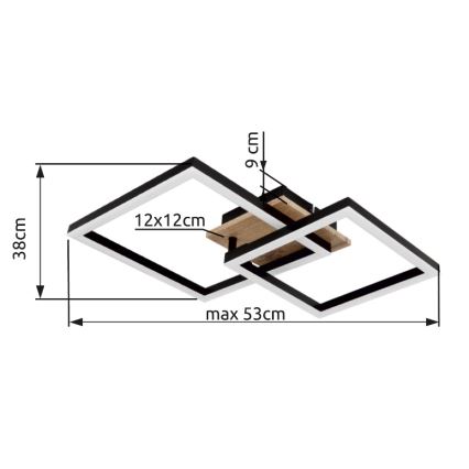 Globo - LED-kattovalaisin LED/18W/230V 3000K