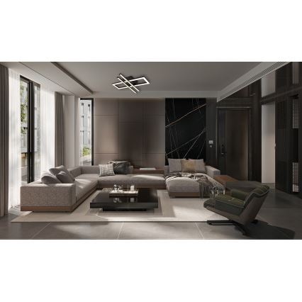 Globo - LED-kattovalaisin LED/24W/230V 4000K musta