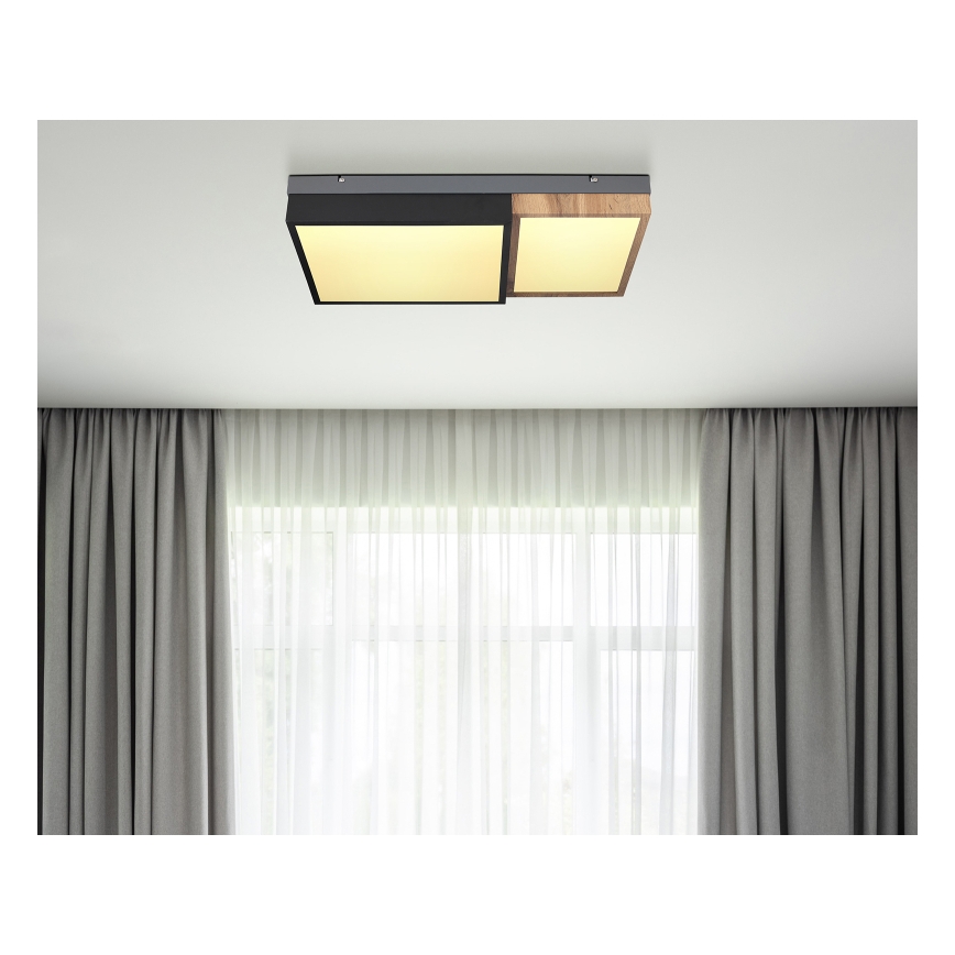 Globo 67286-30 - GUNDI LED-kattovalaisin LED/30W/230V 35x65 cm ruskea/musta