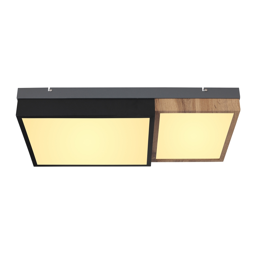 Globo 67286-30 - GUNDI LED-kattovalaisin LED/30W/230V 35x65 cm ruskea/musta