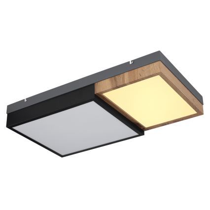 Globo 67286-30 - GUNDI LED-kattovalaisin LED/30W/230V 35x65 cm ruskea/musta