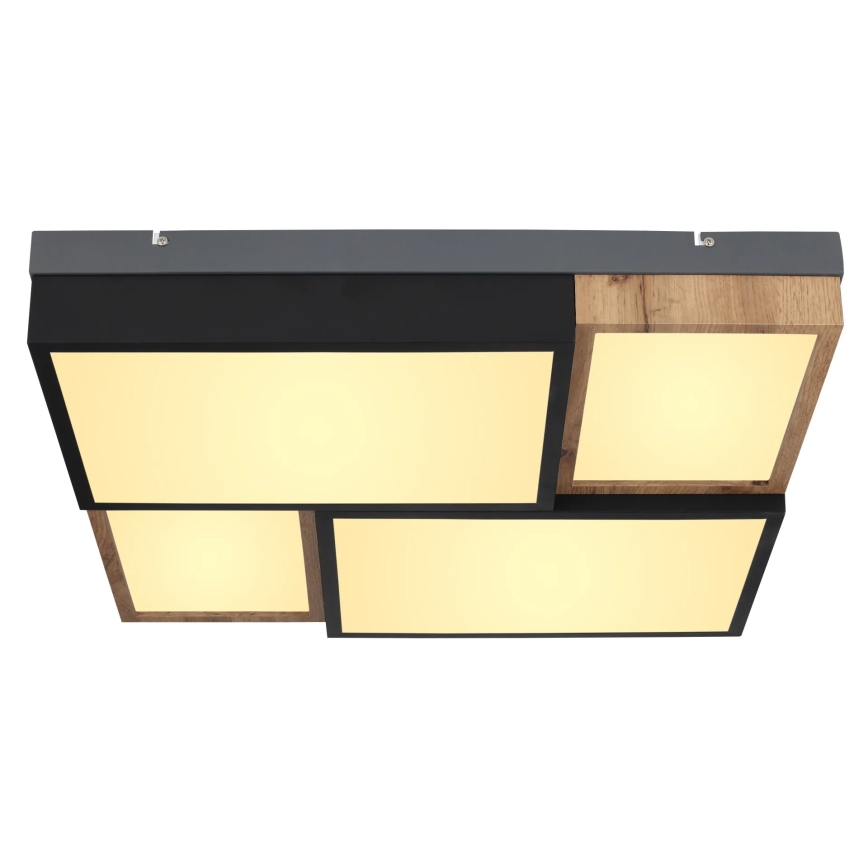 Globo 67286-50 - LED-kattovalaisin GUNDI LED/50W/230V 60x60 cm ruskea/musta