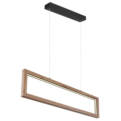 Globo 67287H - LED-riippuvalaisin vaijerilla MANDERA LED/24W/230V ruskea