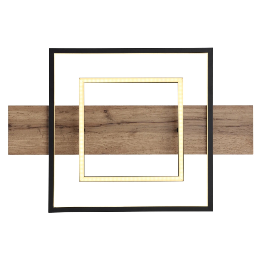 Globo 67289D - LED-himmennettävä kattovalaisin VANNI LED/24W/230V 40x60 cm ruskea/musta