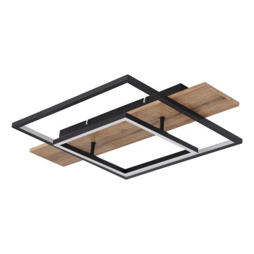 Globo 67289D - LED-himmennettävä kattovalaisin VANNI LED/24W/230V 40x60 cm ruskea/musta