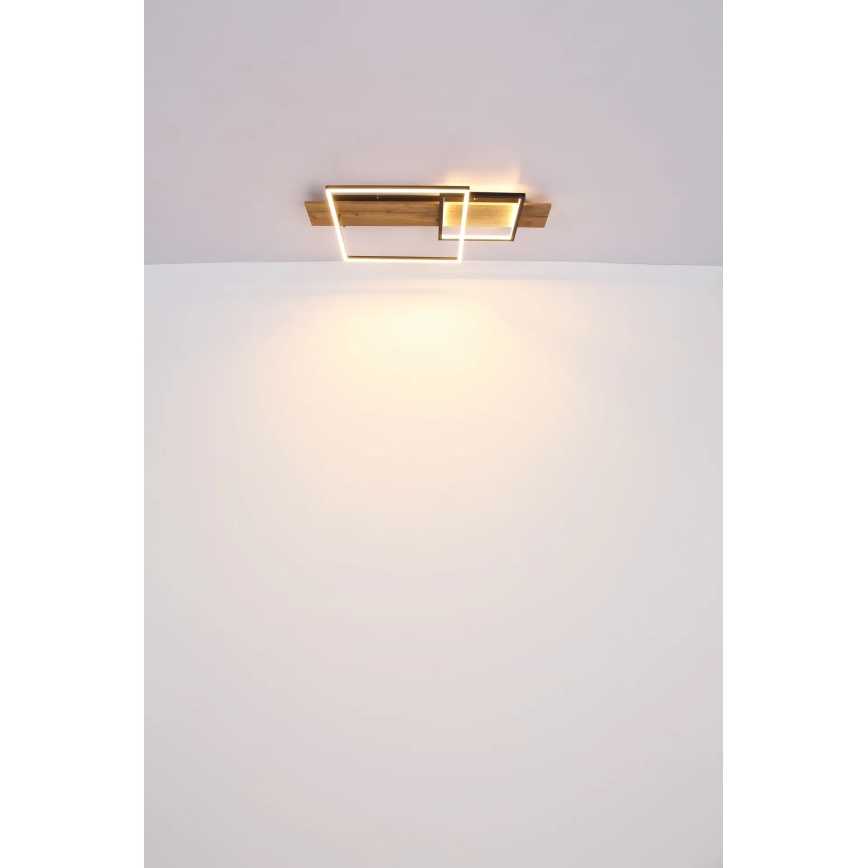 Globo 67289D1 - LED-kattovalaisin VANNI LED/24W/230V 40x75 cm ruskea/musta