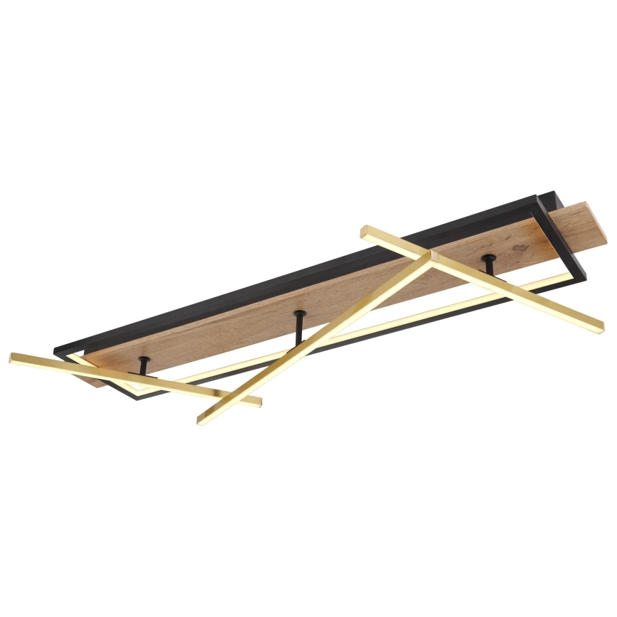 Globo 67296D2 - BEATRIX LED-kattovalaisin, 48 W, 230 V, 60,5 x 100 cm, ruskea