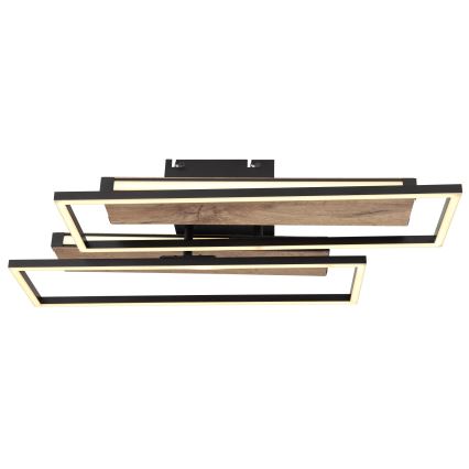 Globo 67299D1 - LED-kattovalaisin COLLI LED/48W/230V 52x60 cm ruskea/musta