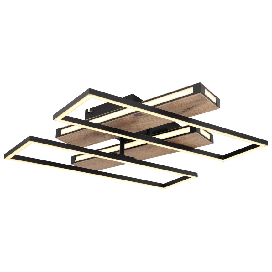 Globo 67299D1 - LED-kattovalaisin COLLI LED/48W/230V 52x60 cm ruskea/musta