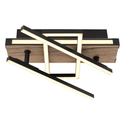 Globo 67299D2 - COLLI LED-kattovalaisin LED/30W/230V 46x68 cm ruskea/musta