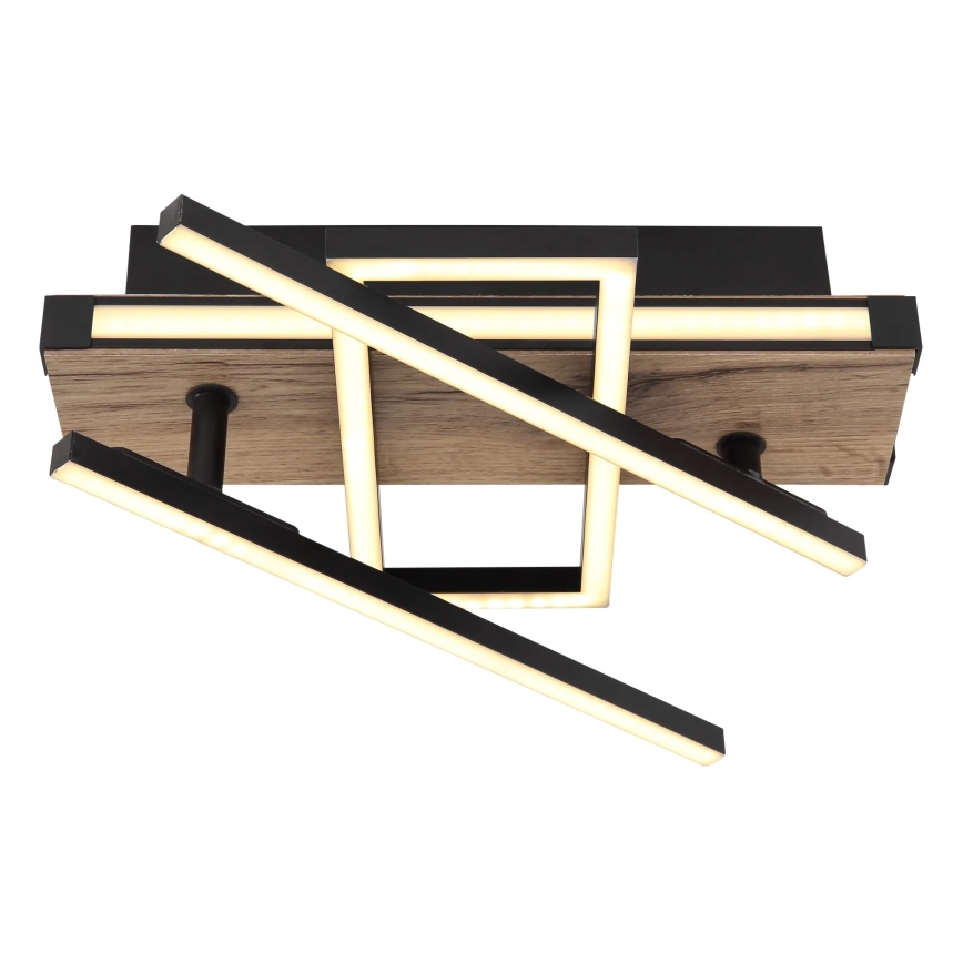 Globo 67299D2 - COLLI LED-kattovalaisin LED/30W/230V 46x68 cm ruskea/musta