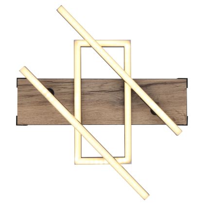 Globo 67299D2 - COLLI LED-kattovalaisin LED/30W/230V 46x68 cm ruskea/musta