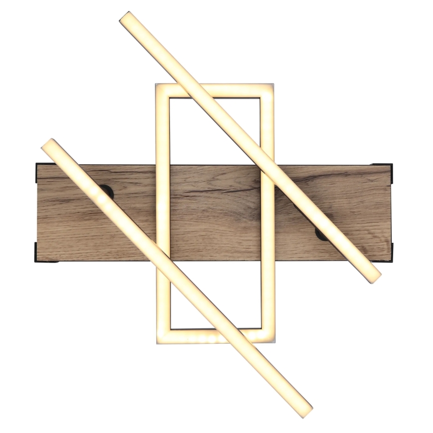 Globo 67299D2 - COLLI LED-kattovalaisin LED/30W/230V 46x68 cm ruskea/musta