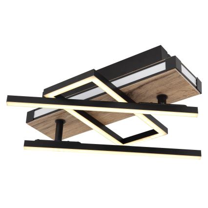 Globo 67299D2 - COLLI LED-kattovalaisin LED/30W/230V 46x68 cm ruskea/musta