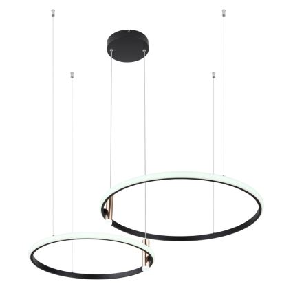 Globo - Himmennettävä LED-kattokruunu johdossa LED/55W/230V 2700-6000K musta + kauko-ohjaus