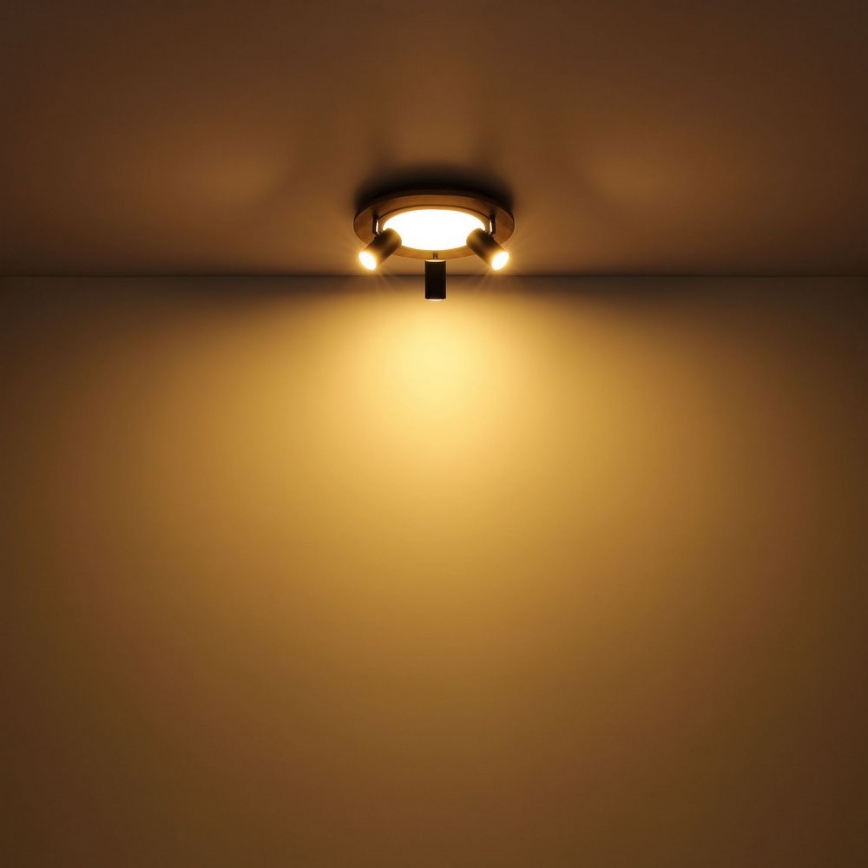 Globo - LED-kohdevalaisin 3xGU10/5W/230V + LED/15W/230V