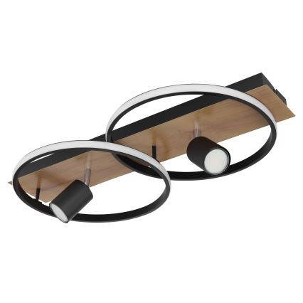 Globo - LED-kattovalaisin 2xLED/18W/230V + 2xGU10/35W/230V