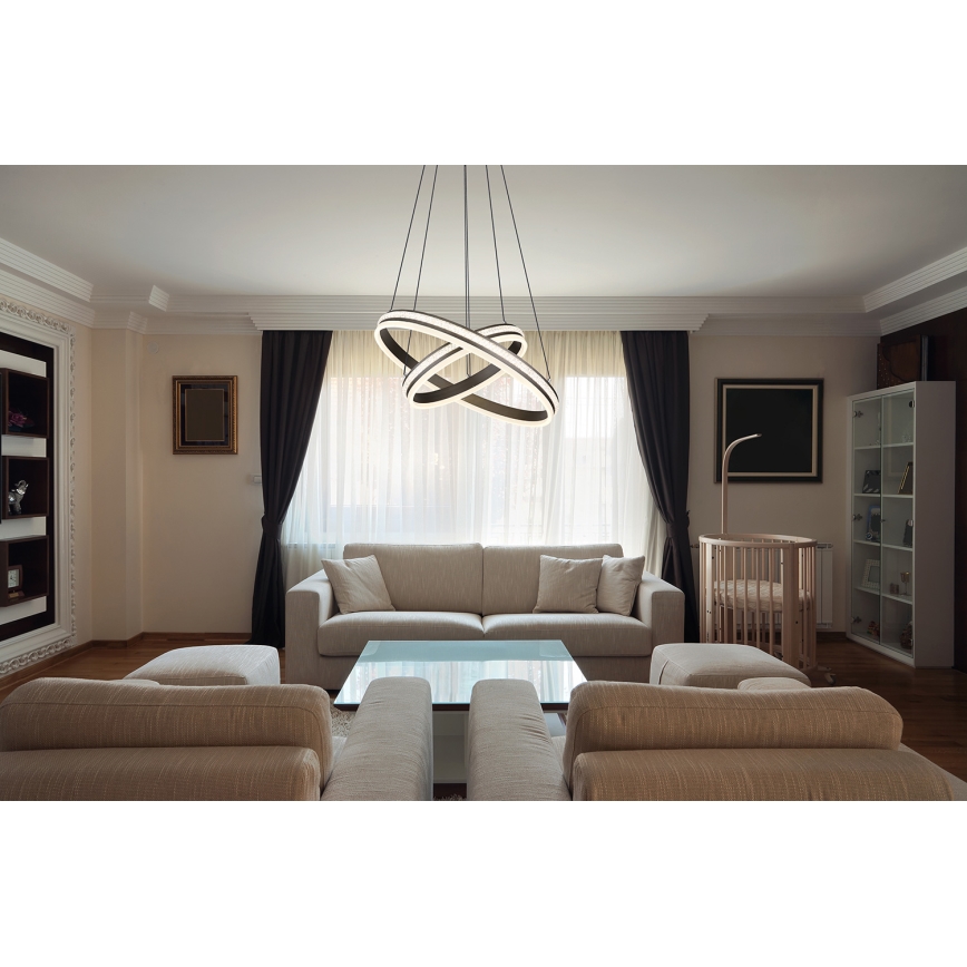 Globo - Himmennettävä LED-kattokruunu johdossa LED/60W/230V 2700K-6000K + kauko-ohjaus