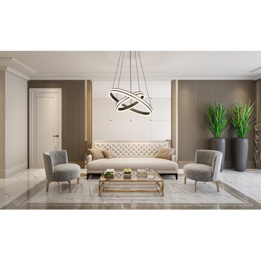 Globo - Himmennettävä LED-kattokruunu johdossa LED/60W/230V 2700K-6000K + kauko-ohjaus