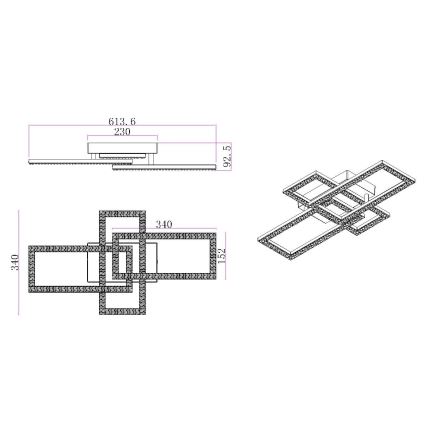 Globo - LED-kattovalaisin LED/24W/230V