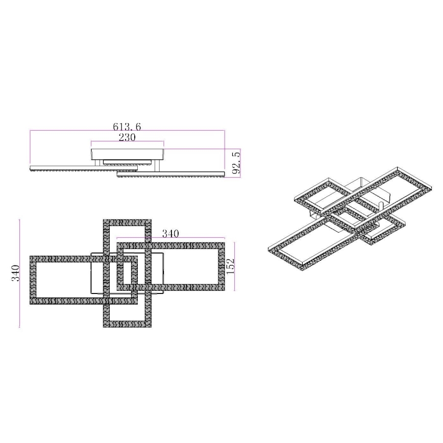 Globo - LED-kattovalaisin LED/24W/230V