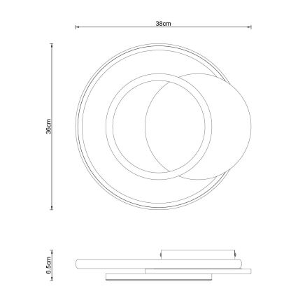 Globo - LED-kattovalaisin LED/24W/230V