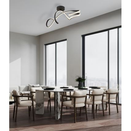 Globo - Kiinteä LED-kattokruunu LED/30W/230V musta