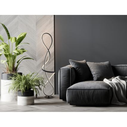 Globo - LED-lattiavalaisin LED/36W/230V musta