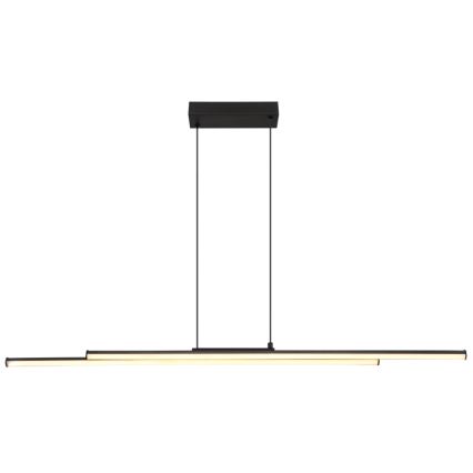 Globo - LED-kattokruunu johdossa LED/24W/230V 3000K musta