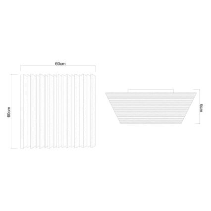 Globo - Himmennettävä LED-kattovalaisin LED/40W/230V 2700-6000K 60x60 cm + kaukosäädin