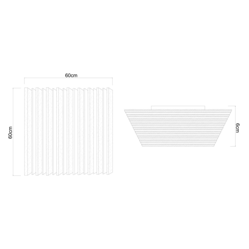 Globo - Himmennettävä LED-kattovalaisin LED/40W/230V 2700-6000K 60x60 cm + kaukosäädin