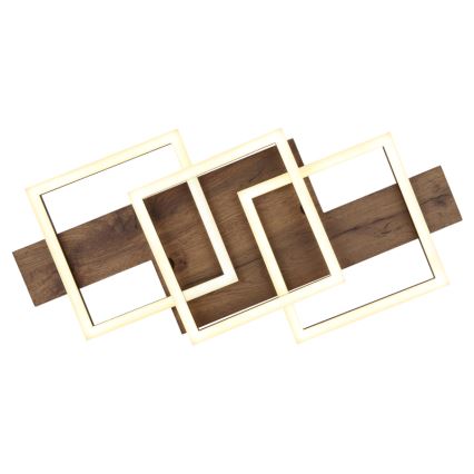 Globo - LED-kattovalaisin LED/24W/230V 3000K 33x58 cm ruskea/musta