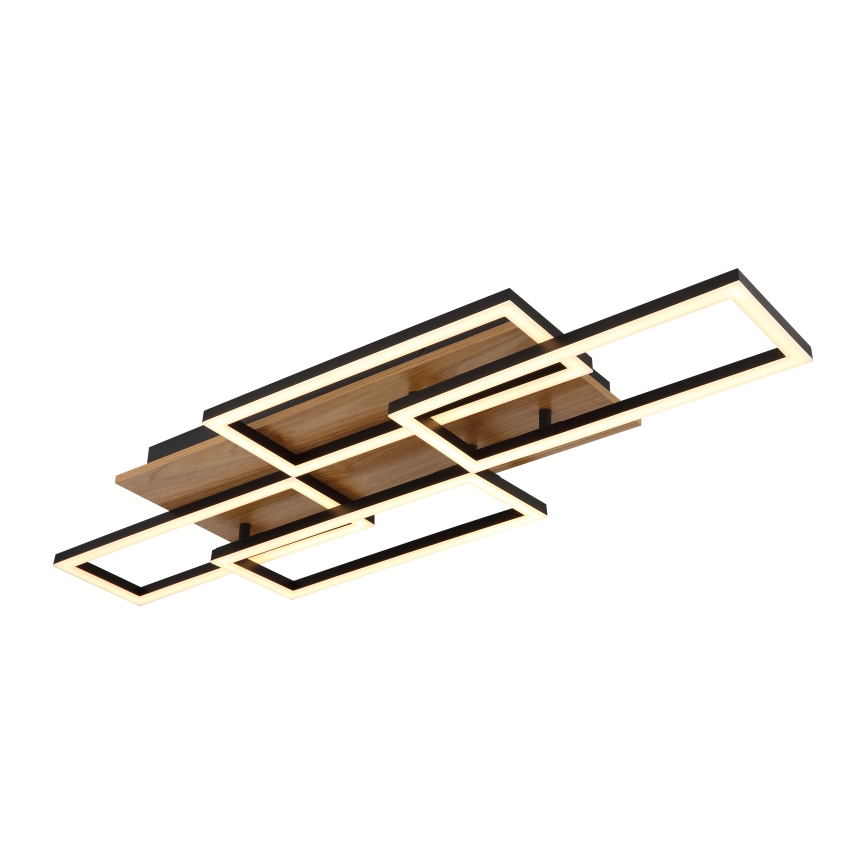 Globo - LED-himennettävä kattovalaisin LED/40W/230V 2700-6500K 32,5x87,5 cm ruskea/musta + kaukosäädin