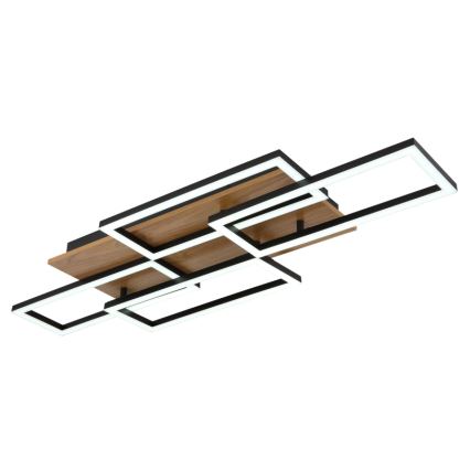 Globo - LED-himennettävä kattovalaisin LED/40W/230V 2700-6500K 32,5x87,5 cm ruskea/musta + kaukosäädin