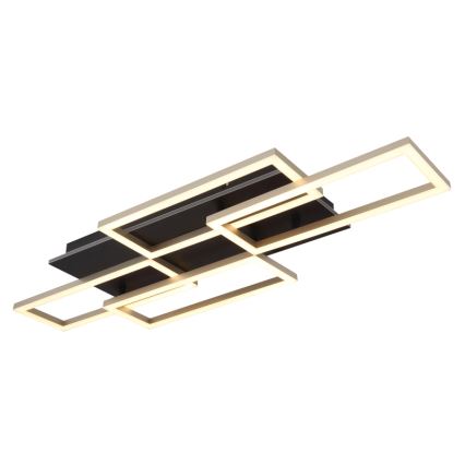 Globo - LED-himmennettävä kattovalaisin LED/40W/230V 2700-6500K 32,5x87,5 cm musta + kaukosäädin