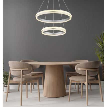 Globo - Himmennettävä LED-riippuvalaisin vaijerilla LED/60W/230V 2700-6000K + kaukosäädin