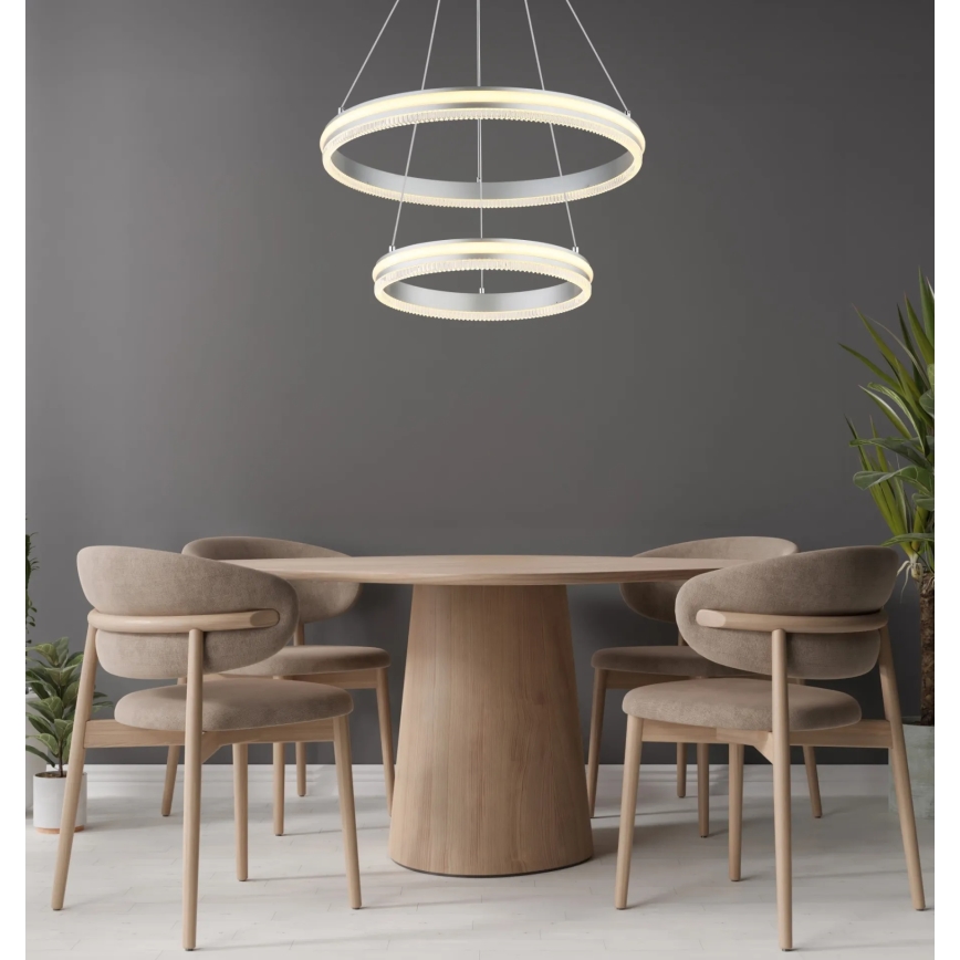 Globo - Himmennettävä LED-riippuvalaisin vaijerilla LED/60W/230V 2700-6000K + kaukosäädin