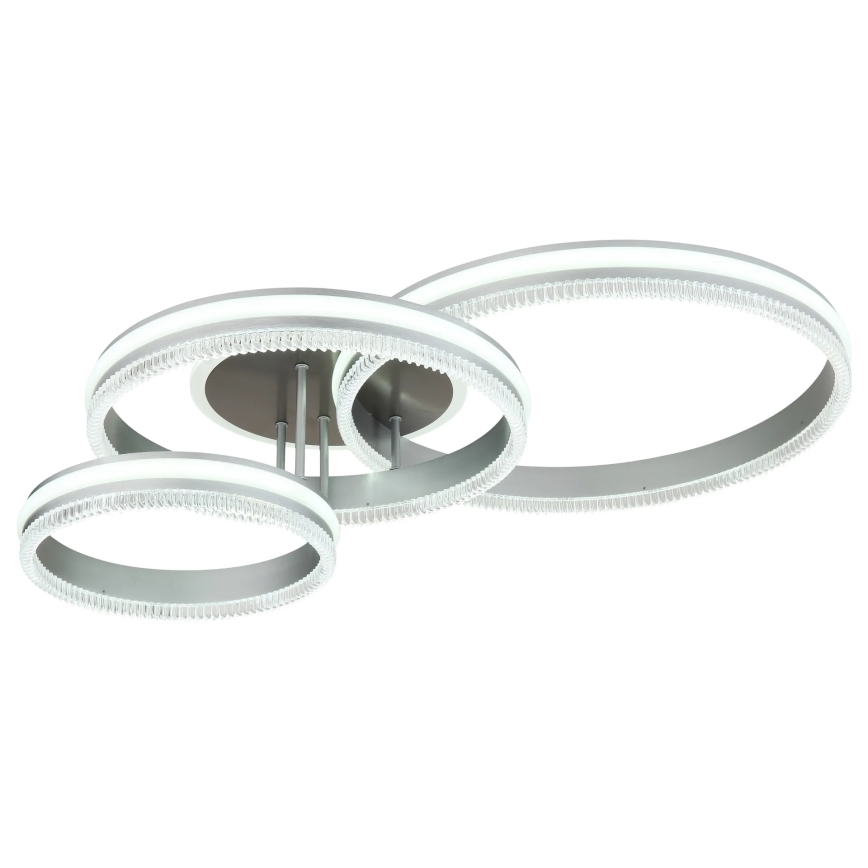 Globo - Himennettävä LED-kattovalaisin LED/72W/230V 2700-6000K hopea + kaukosäädin